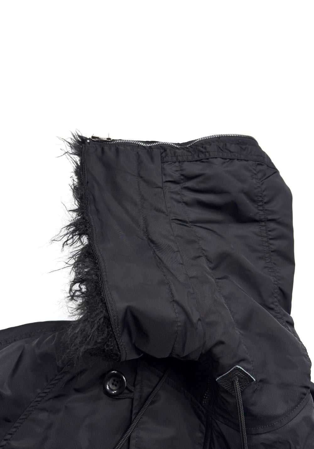 TBR-70s Retro N2B Jacket - Black Faux Fur - PSYLOS 1, TBR-70s Retro N2B Jacket - Black Faux Fur, Jacket, TBR, PSYLOS 1