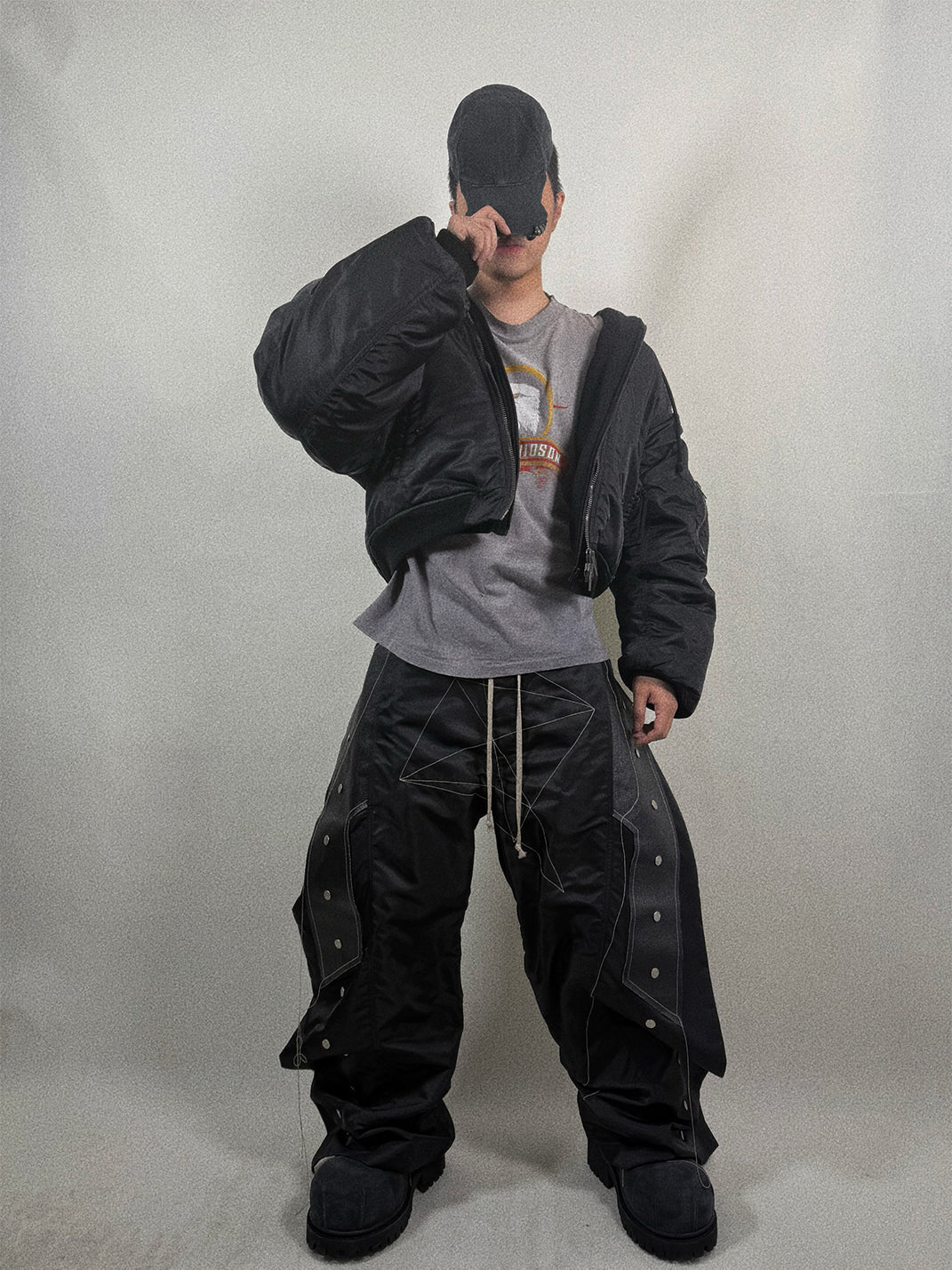 WoosterArchive | Double Layered Nylon Bomber Jacket - PSYLOS 1, WoosterArchive | Double Layered Nylon Bomber Jacket, Men's Wear, WoosterArchive, PSYLOS 1