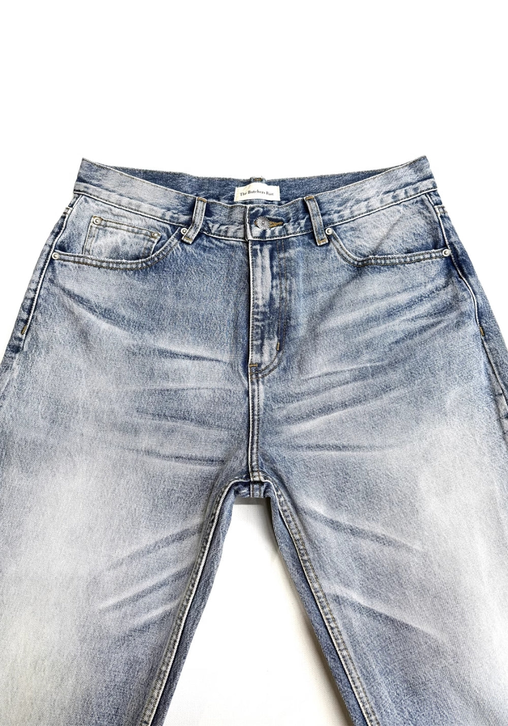 TBR- "Cyan Snow" A-Line Jeans - PSYLOS 1, TBR- "Cyan Snow" A-Line Jeans, Pants, TBR, PSYLOS 1