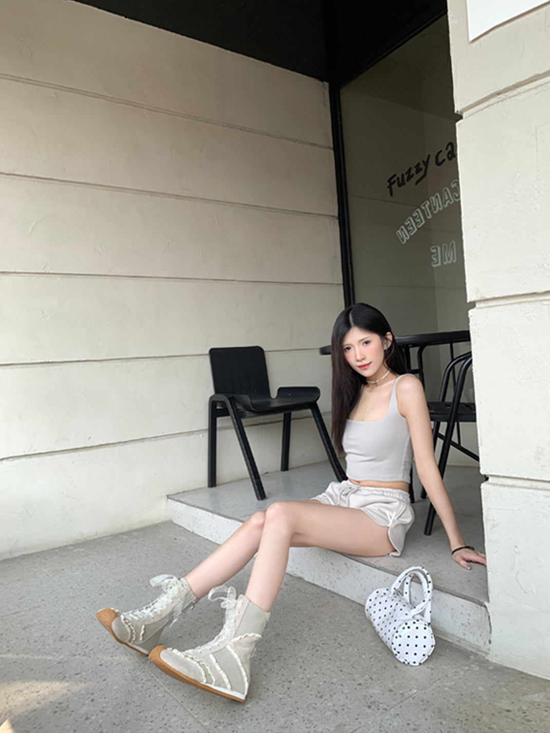 YUYAN丨Ribbon Laced Hybrid Trainer Boots - PSYLOS 1, YUYAN丨Ribbon Laced Hybrid Trainer Boots, Women's Shoes, YUYAN, PSYLOS 1