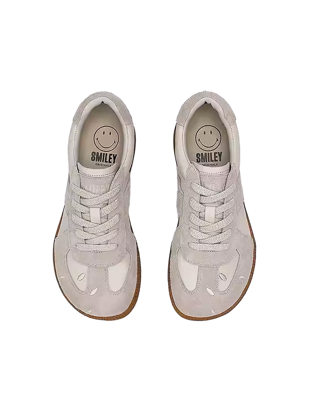 SMILEY | Mango Toe Retro Casual Sneakers-Gray - PSYLOS 1, SMILEY | Mango Toe Retro Casual Sneakers-Gray, Retro Trainers, SMILEY, PSYLOS 1