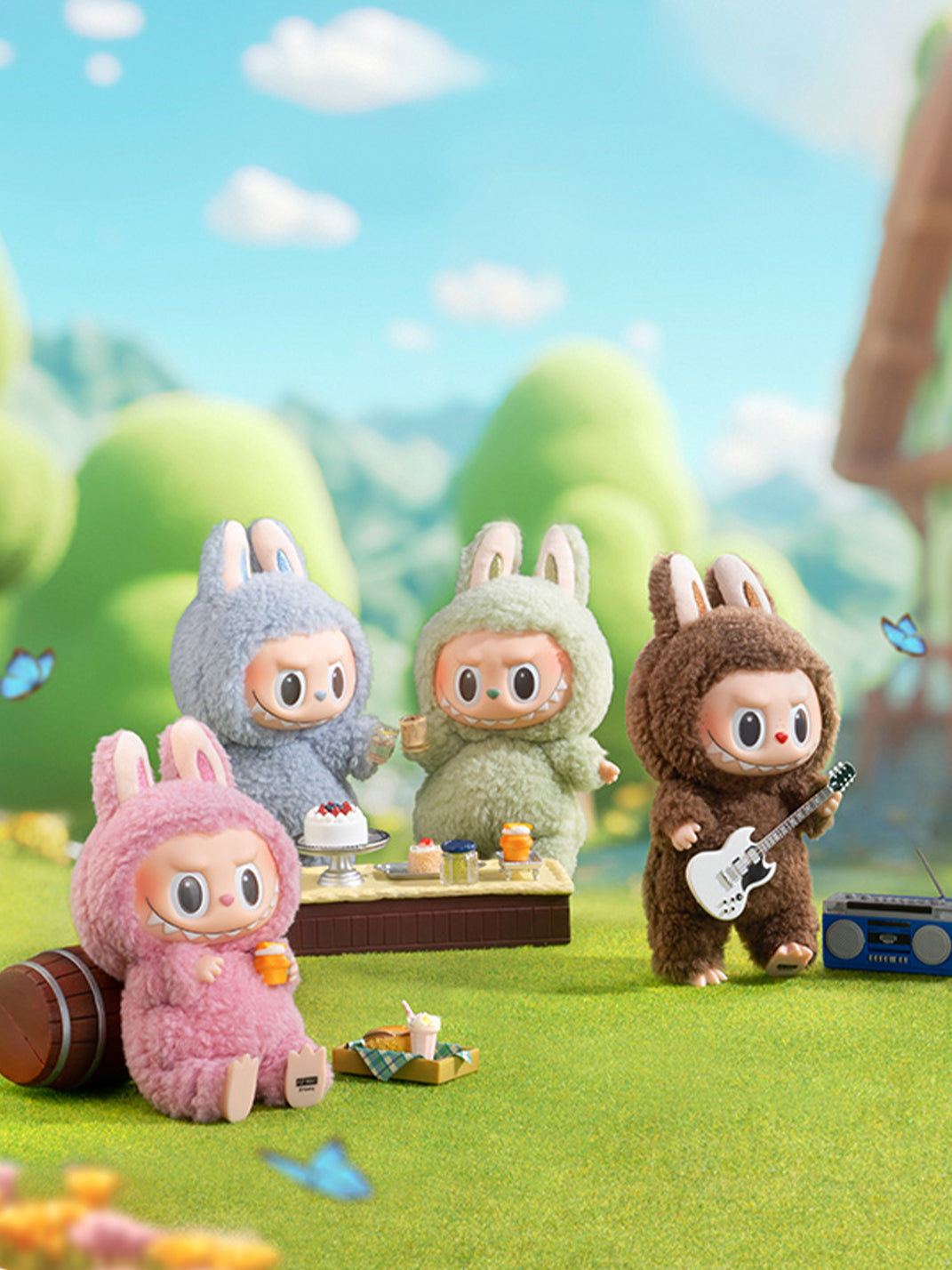 POP MART丨LABUBU Macaron Rubber Face Keychain Figure Blind Box - Macaron Full Box of 6 Pcs - PSYLOS 1, POP MART丨LABUBU Macaron Rubber Face Keychain Figure Blind Box - Macaron Full Box of 6 Pcs, Blind Box, POP MART, PSYLOS 1