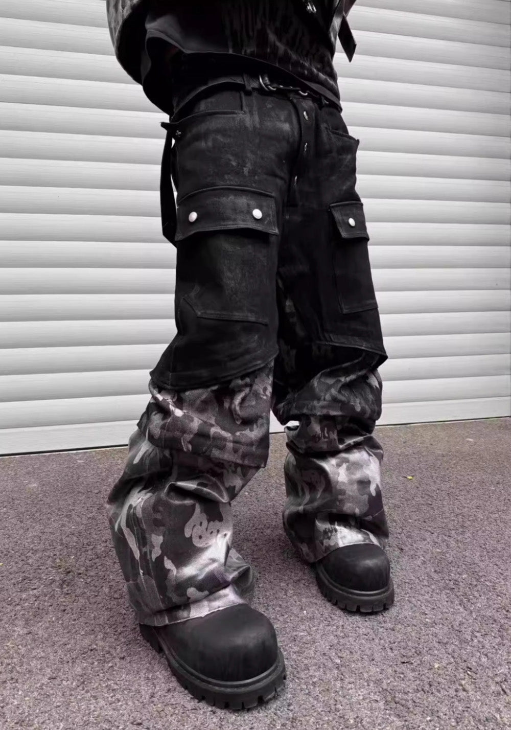 Disark│Camo Wide-Leg Pants (Avant-Garde Cut) - PSYLOS 1, Disark│Camo Wide-Leg Pants (Avant-Garde Cut), Pants, Disark, PSYLOS 1