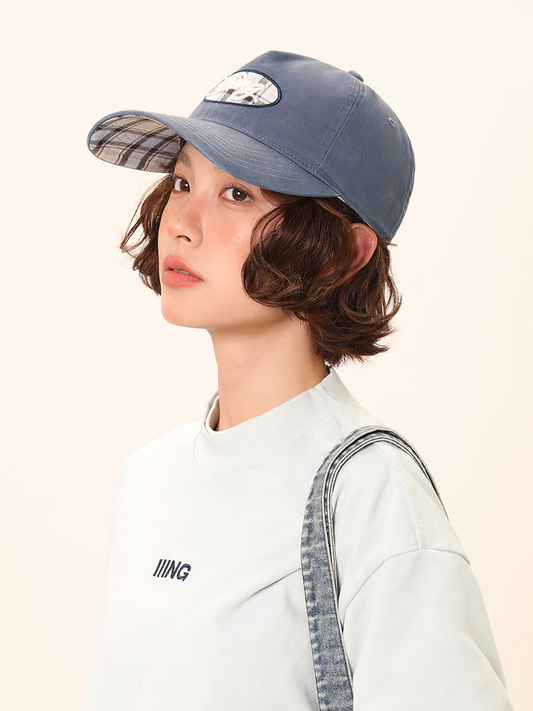 IIING | PlaidPop Curved Brim Baseball Cap - PSYLOS 1, IIING | PlaidPop Curved Brim Baseball Cap, Accessories, IIING, PSYLOS 1