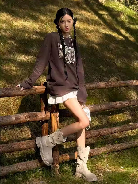 GSL | Suede Star Cut-Out Boots - PSYLOS 1, GSL | Suede Star Cut-Out Boots, Women's Shoes, GSL, PSYLOS 1