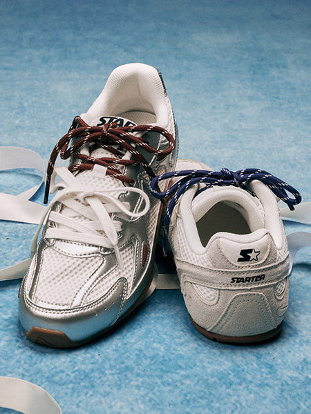 STARTER | Retro Flat Double Laces Trainer Sneaker - PSYLOS 1, STARTER | Retro Flat Double Laces Trainer Sneaker, Women's Shoes, STARTER, PSYLOS 1