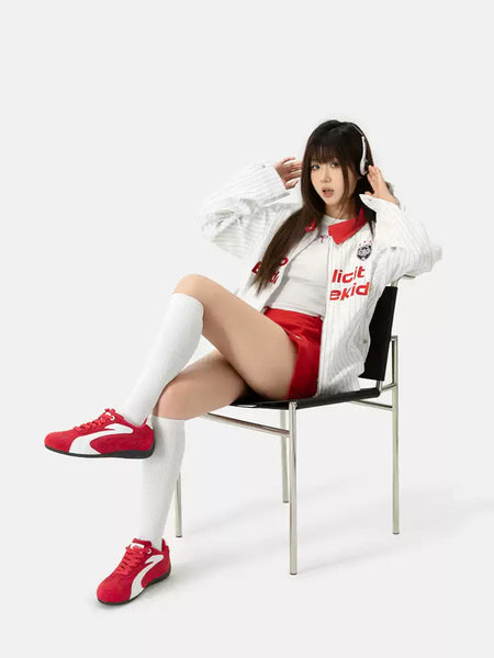SENGUOGUO | "Apex" Retro Motor Sports Racing Trainer-Red - PSYLOS 1, SENGUOGUO | "Apex" Retro Motor Sports Racing Trainer-Red, Retro Trainers, SENGUOGUO, PSYLOS 1