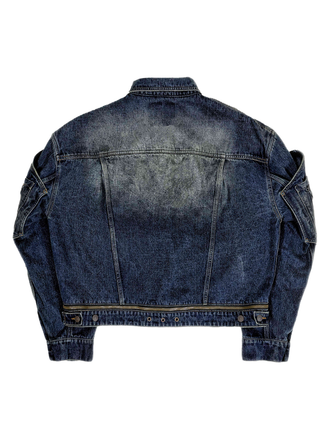 WoosterArchive | Washed Heavyweight Demin Jacket With Revomable Arm Patches - PSYLOS 1, WoosterArchive | Washed Heavyweight Demin Jacket With Revomable Arm Patches, Men's Wear, WoosterArchive, PSYLOS 1