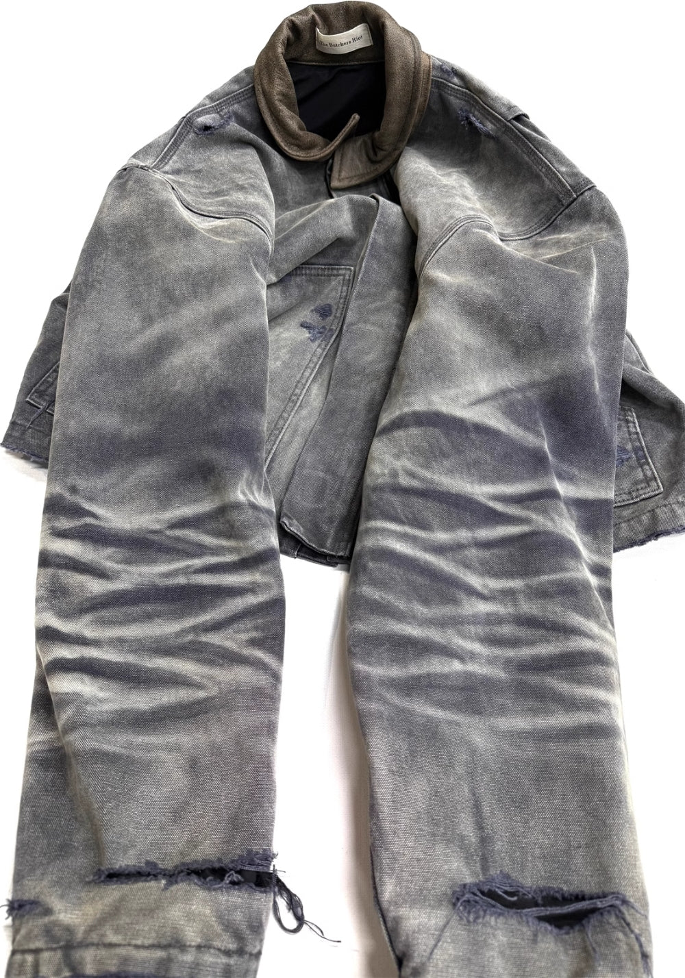 TBR-J22 Distressed Canvas Jacket - Leather Trim - PSYLOS 1, TBR-J22 Distressed Canvas Jacket - Leather Trim, Jackets, TBR, PSYLOS 1