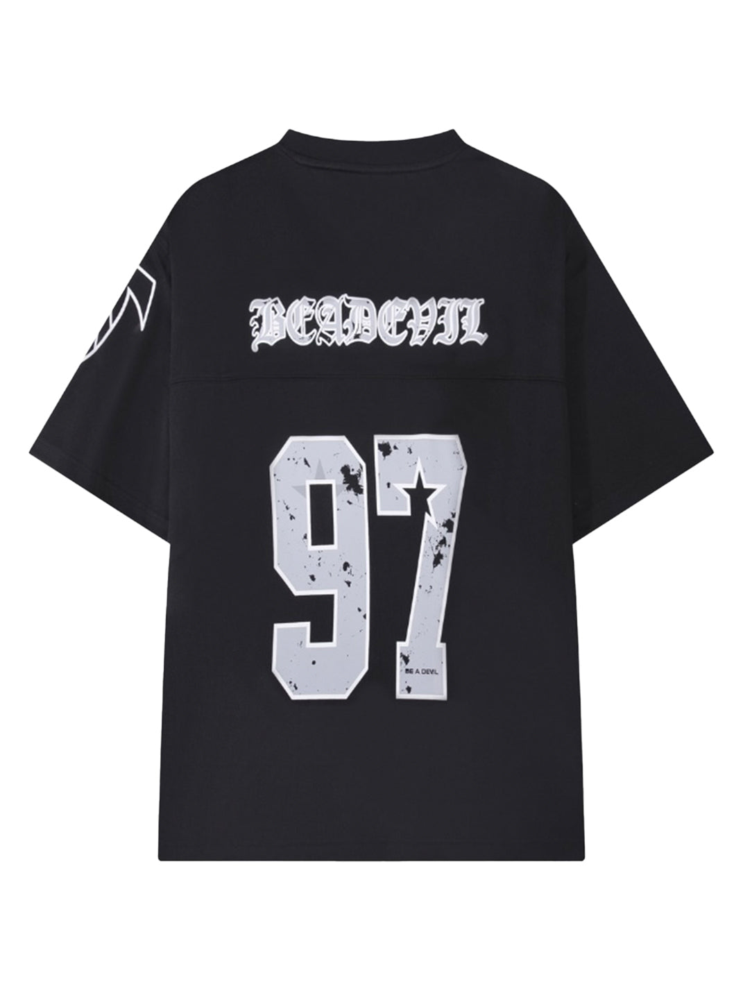 BE A DEVIL丨Sanskrit Letter Hockey Jersey T-Shirt - PSYLOS 1, BE A DEVIL丨Sanskrit Letter Hockey Jersey T-Shirt, T-Shirt, BE A DEVIL, PSYLOS 1