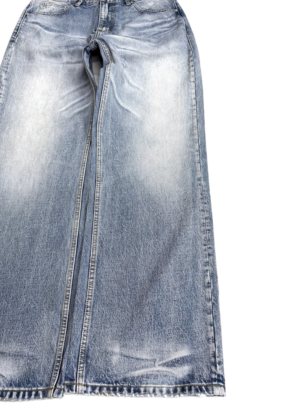 TBR- "Cyan Snow" A-Line Jeans - PSYLOS 1, TBR- "Cyan Snow" A-Line Jeans, Pants, TBR, PSYLOS 1