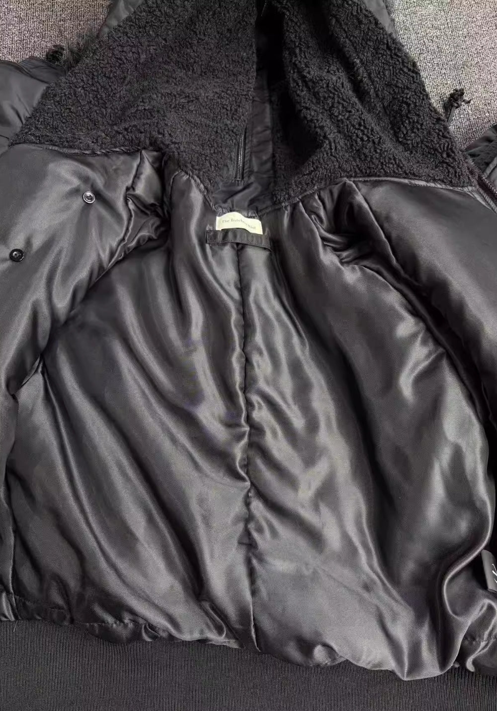 TBR-70s Retro N2B Jacket - Black Faux Fur - PSYLOS 1, TBR-70s Retro N2B Jacket - Black Faux Fur, Jacket, TBR, PSYLOS 1