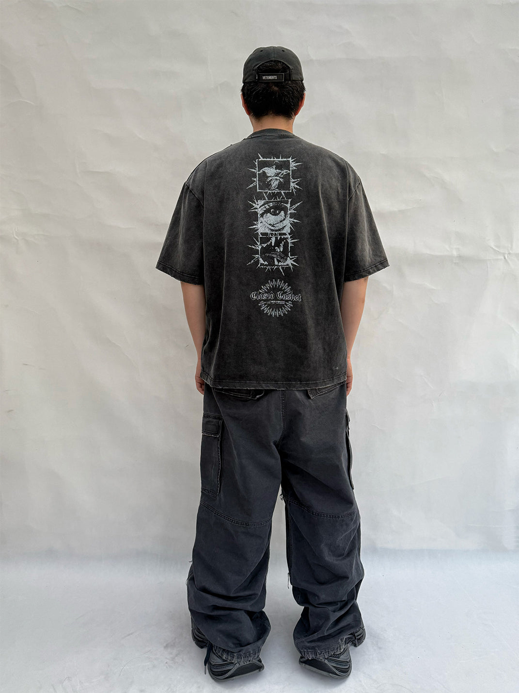 WoosterArchive | “Lost Crown" Washed Heavyweight Cotton T-Shirt - PSYLOS 1, WoosterArchive | “Lost Crown" Washed Heavyweight Cotton T-Shirt, Men's Wear, WoosterArchive, PSYLOS 1