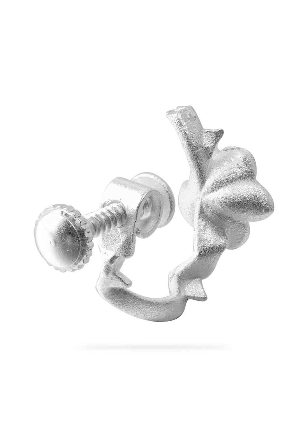 WIC Thorn Rose Red Moissanite Screw Ear Clips. - PSYLOS 1, WIC Thorn Rose Red Moissanite Screw Ear Clips., Earrings, WIC, PSYLOS 1