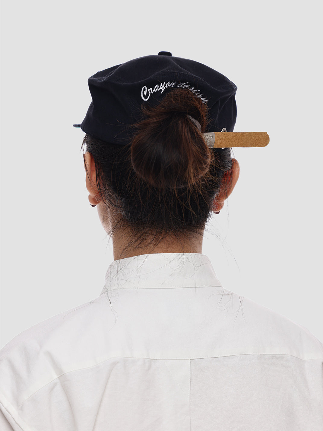 6CRAYON | Letter Embroidery Flat Brim Cap - PSYLOS 1, 6CRAYON | Letter Embroidery Flat Brim Cap, Hat, 6CRAYON•JAPAN, PSYLOS 1