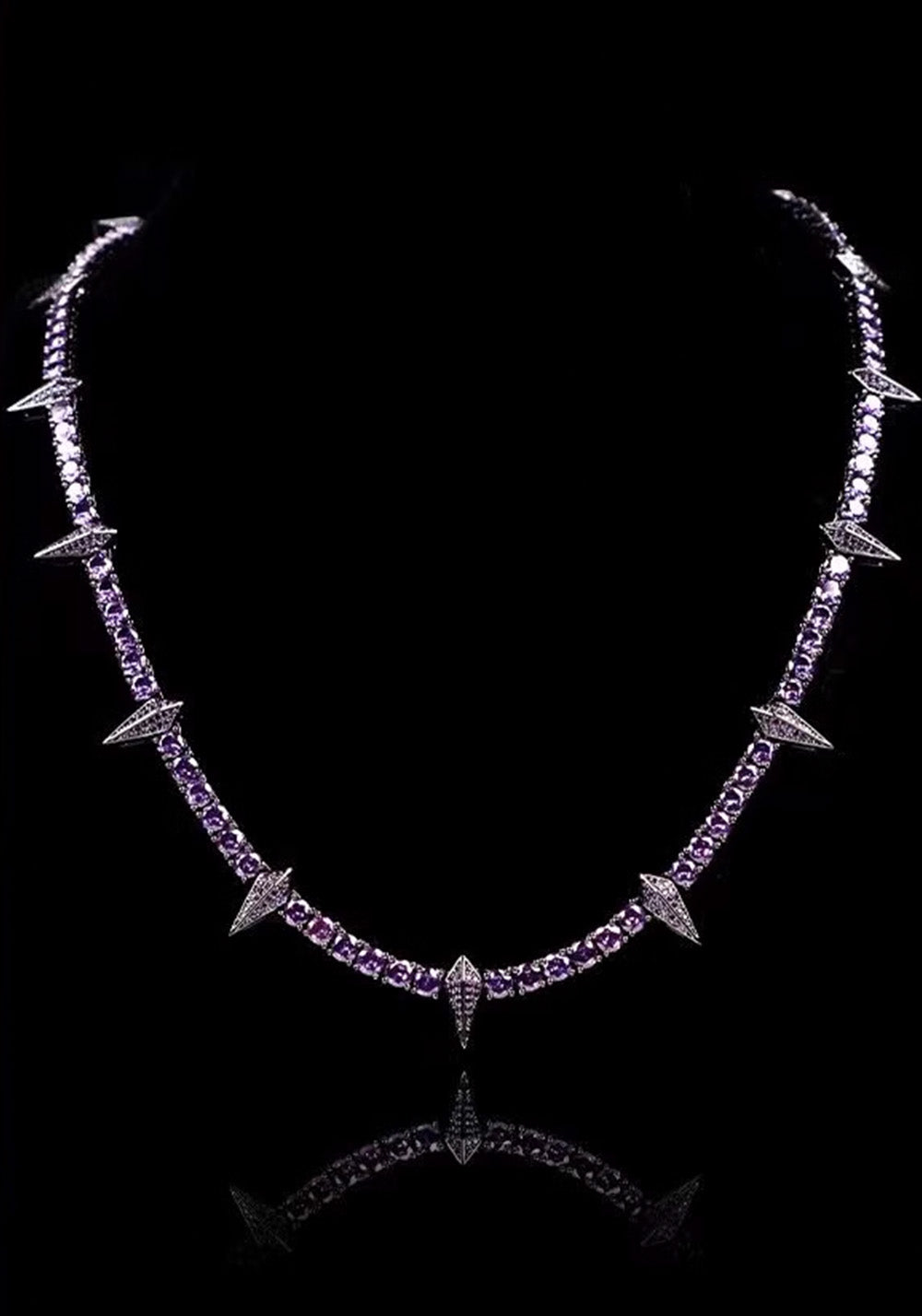 WIC Full Zirconium Black Zircon Necklace. - PSYLOS 1, WIC Full Zirconium Black Zircon Necklace., Necklaces, WIC, PSYLOS 1