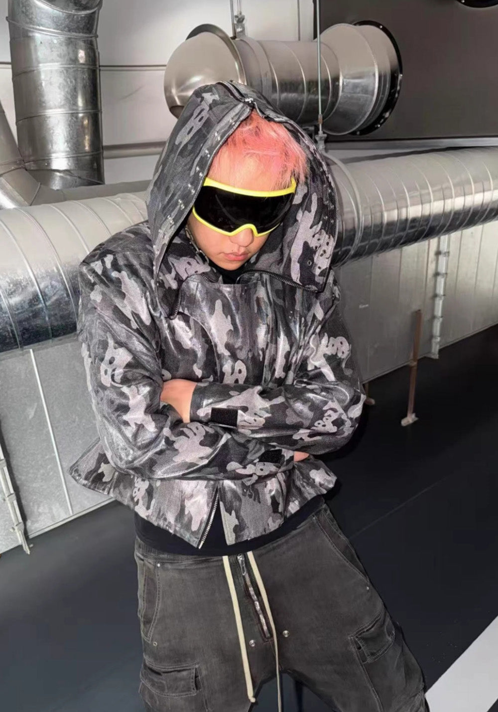 Disark│Cropped N2B Jacket (Deconstructed, All Black) - PSYLOS 1, Disark│Cropped N2B Jacket (Deconstructed, All Black), Jackets, Disark, PSYLOS 1