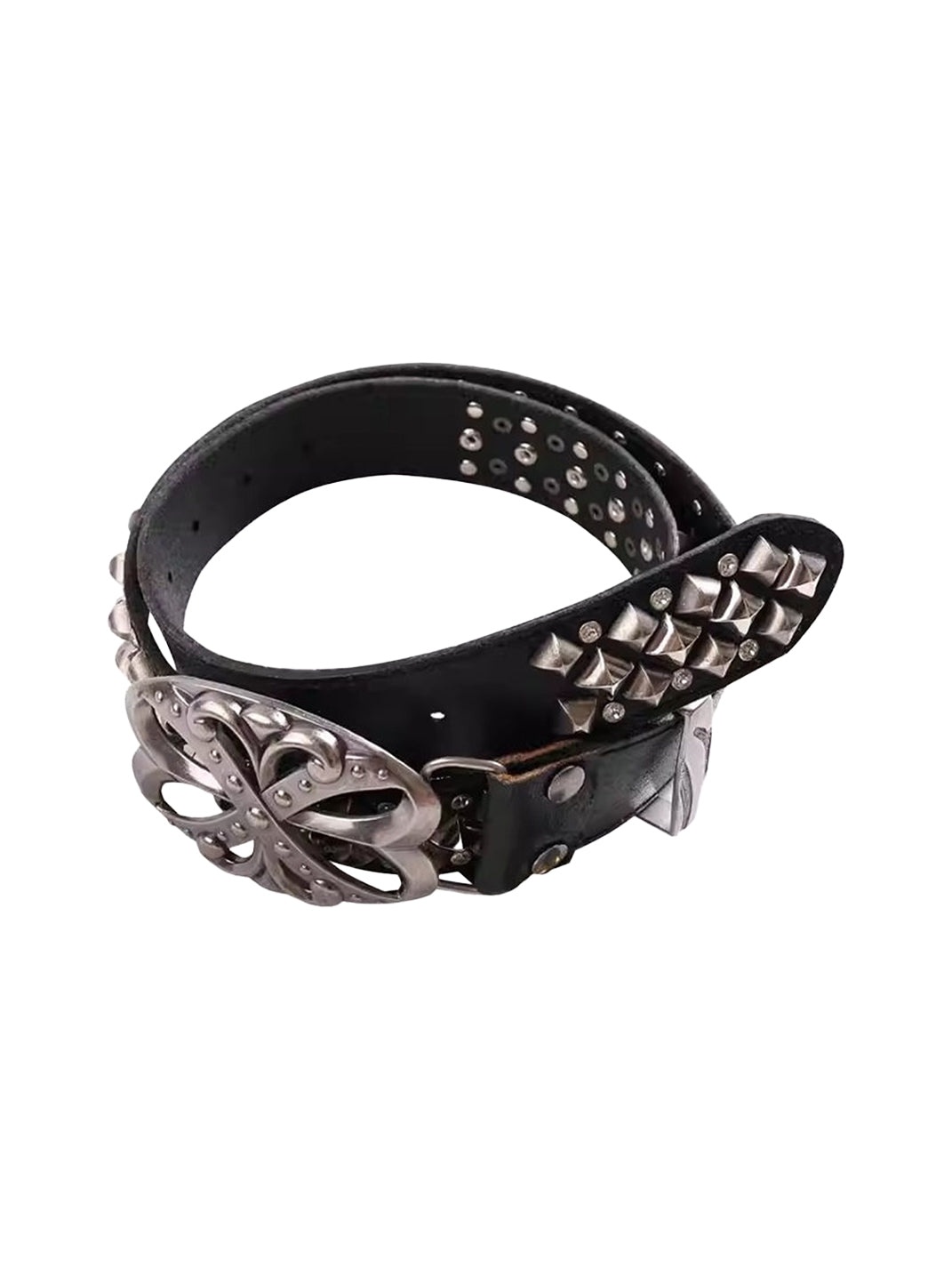 DND4DES | Studded Rhinestone Real Leather Punk Belt - PSYLOS 1, DND4DES | Studded Rhinestone Real Leather Punk Belt, Belt, DND4DES•JAPAN, PSYLOS 1