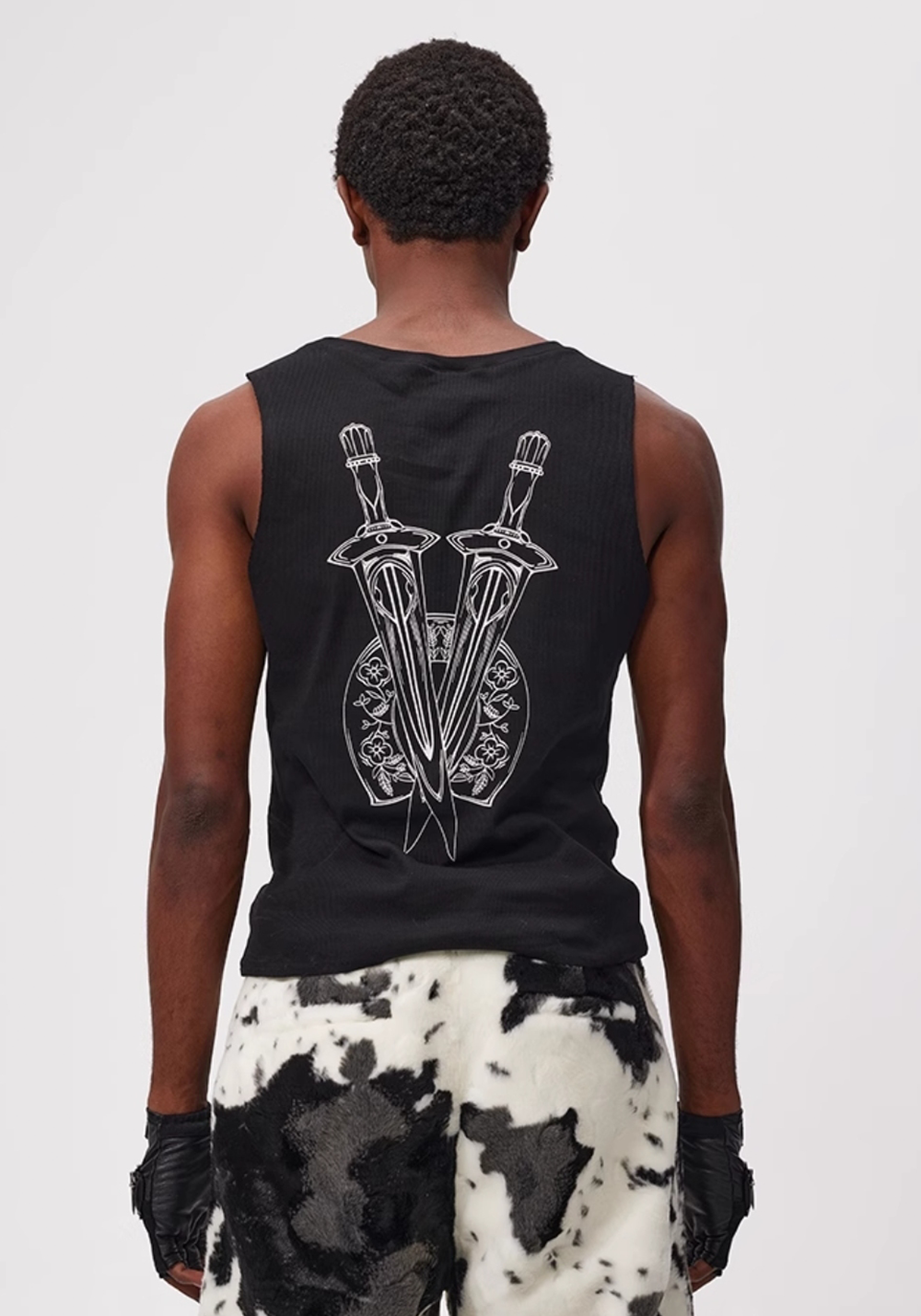 Fourth3ex丨Sanskrit Sword Print Tank Top - PSYLOS 1, Fourth3ex丨Sanskrit Sword Print Tank Top, Tank Top, Fourth3ex, PSYLOS 1
