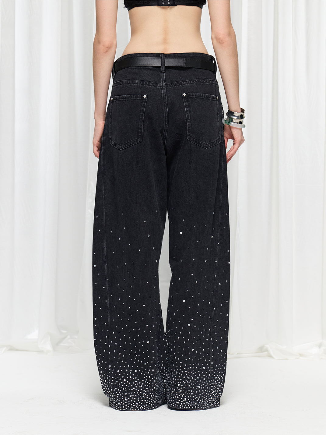 FayChui | Rhinestone Starburst Loose Fit Statement Pants - PSYLOS 1, FayChui | Rhinestone Starburst Loose Fit Statement Pants, Pants, FayChui, PSYLOS 1