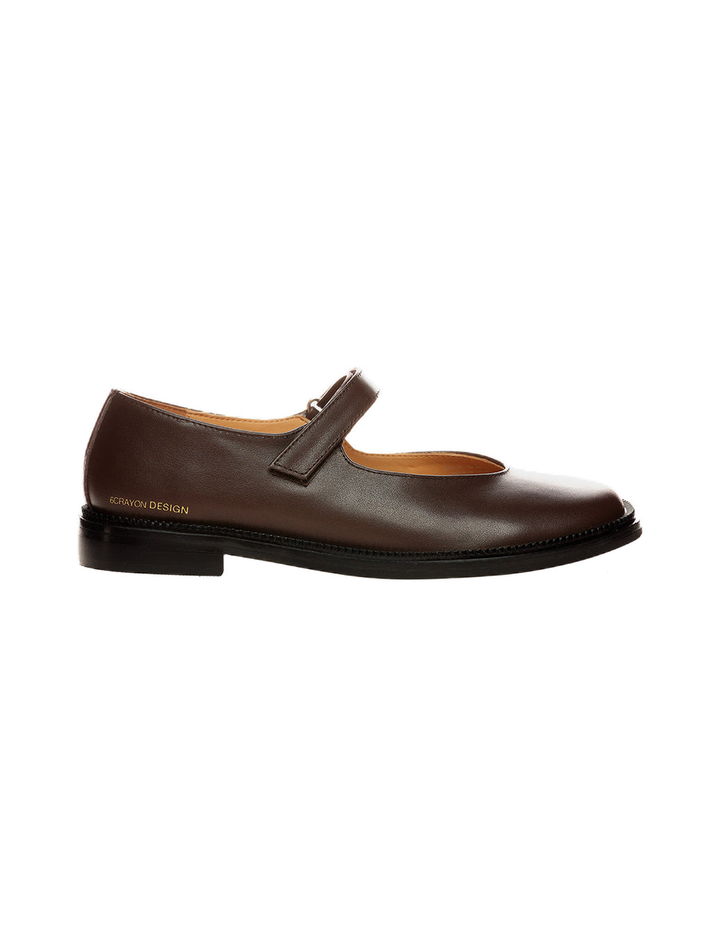 6CRAYON | Classis Leather Strap Velcro Mary Janes-Brown Brown / US 12 MEN / US 13.5 WOMEN = IT 45 6CRAYON | Classis Leather Strap Velcro Mary Janes-Brown Brown / US 12 MEN / US 13.5 WOMEN = IT 45