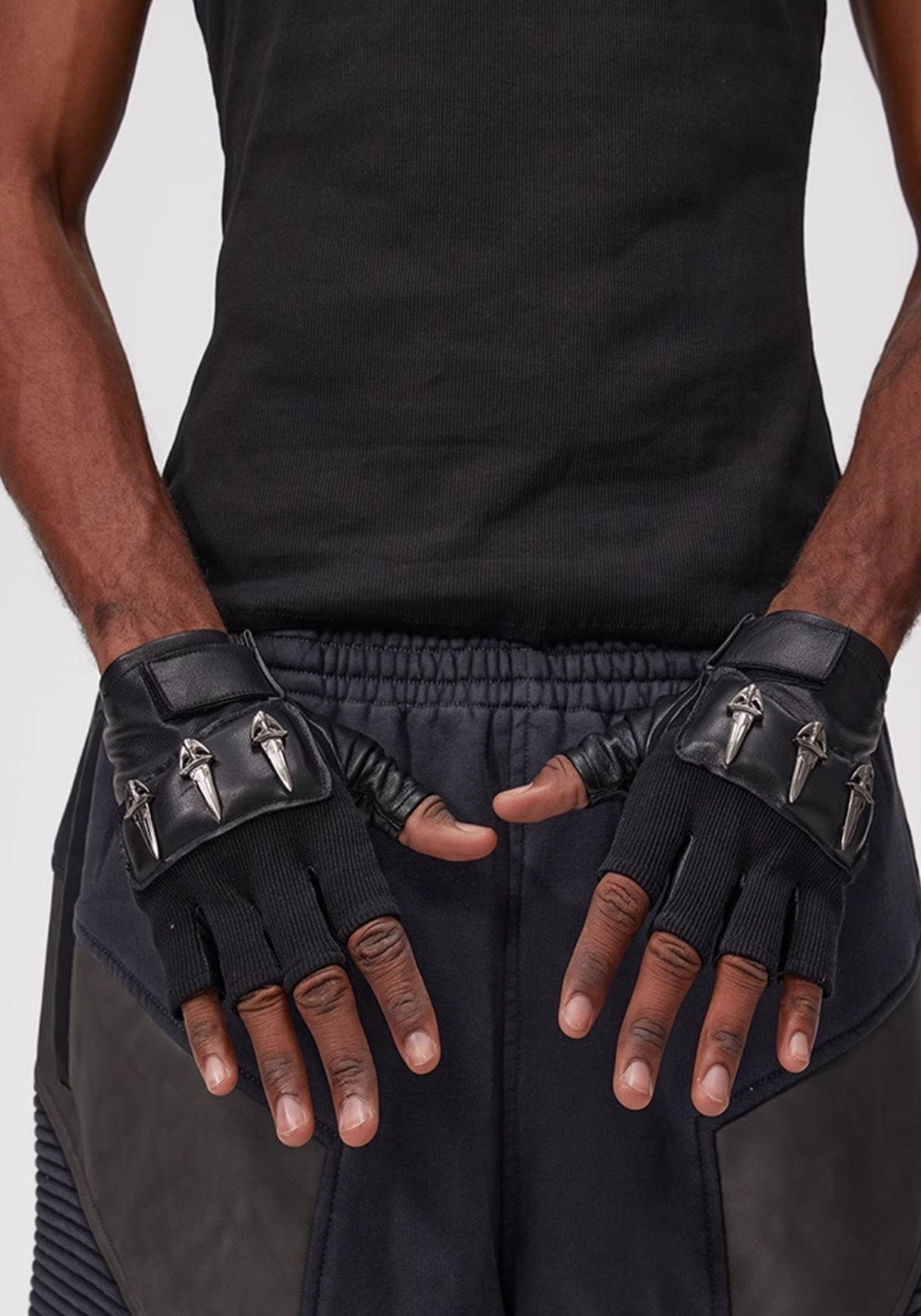 Fourth3ex丨Premium Leather Half-Finger Gloves - PSYLOS 1, Fourth3ex丨Premium Leather Half-Finger Gloves, Accessories, Fourth3ex, PSYLOS 1