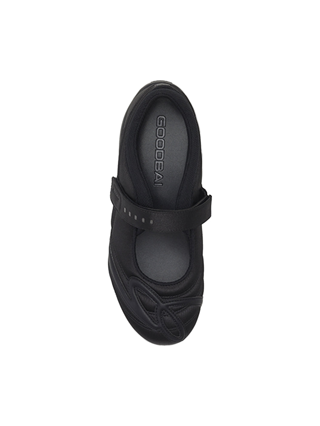 GOODBAI | Hybrid Soccer Ballet Velcro Satin Trainer-Black - PSYLOS 1, GOODBAI | Hybrid Soccer Ballet Velcro Satin Trainer-Black, Women's Shoes, GOODBAI, PSYLOS 1