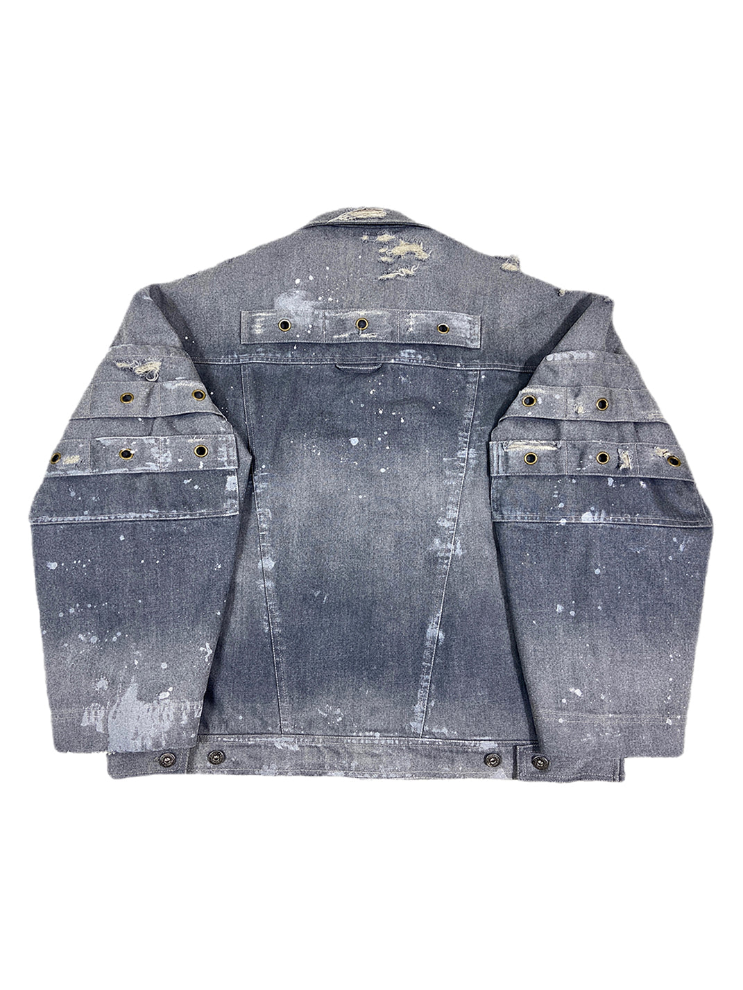 WoosterArchive | Ripped Splash Paint Demin Jacket - PSYLOS 1, WoosterArchive | Ripped Splash Paint Demin Jacket, Men's Wear, WoosterArchive, PSYLOS 1