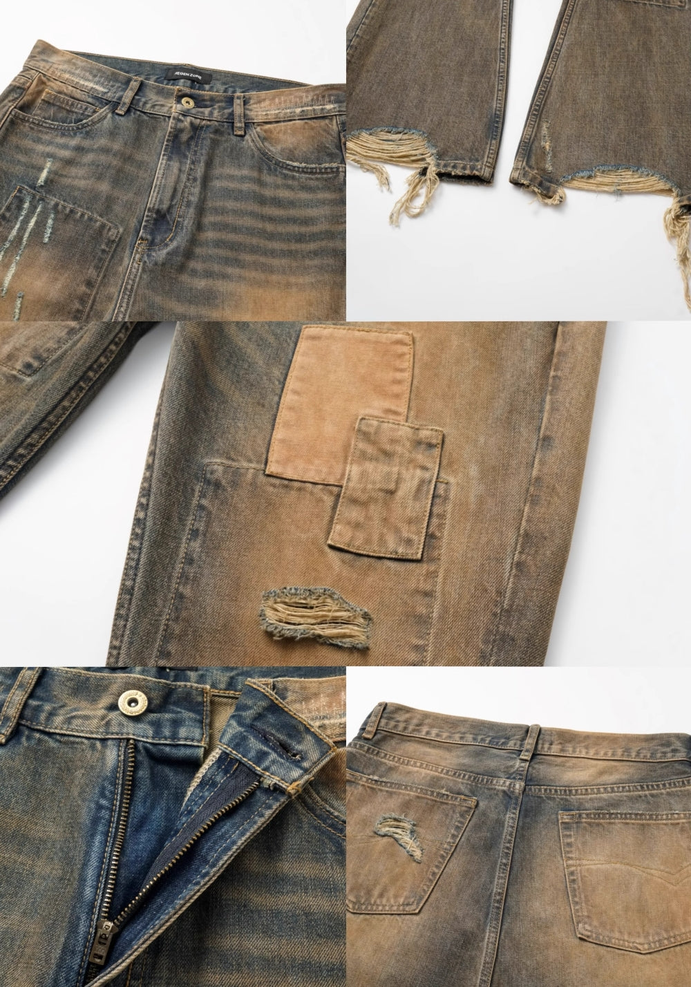 REGEN ZONE丨"RIOT" Boro Distressed Patchwork Pants - PSYLOS 1, REGEN ZONE丨"RIOT" Boro Distressed Patchwork Pants, Pants, REGEN ZONE•JAPAN, PSYLOS 1
