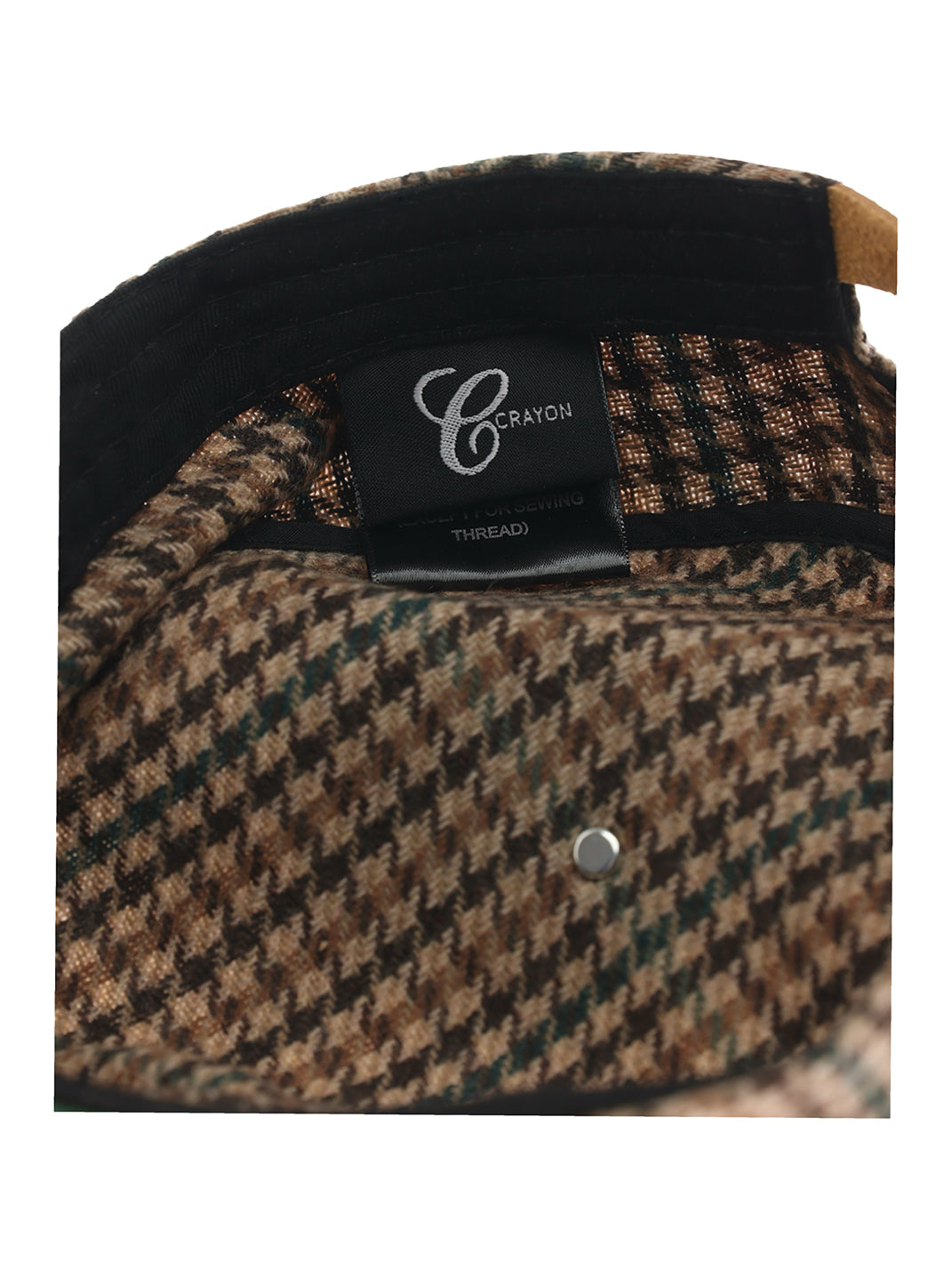 6CRAYON | Flat Brim Embroidered Baseball Cap-Brown - PSYLOS 1, 6CRAYON | Flat Brim Embroidered Baseball Cap-Brown, Hat, 6CRAYON•JAPAN, PSYLOS 1