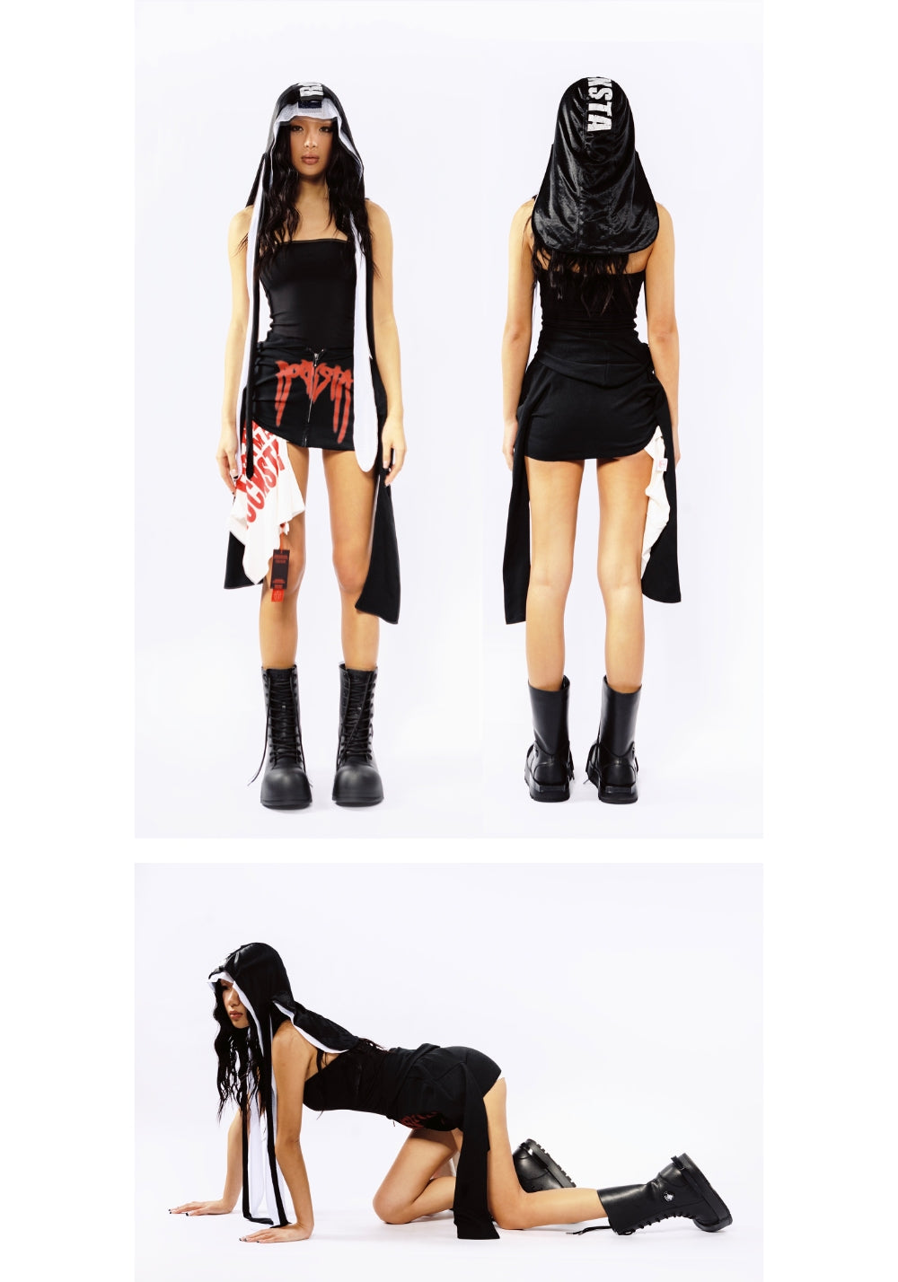 FVVO丨Ironclad Beetle PU Black Leather Boots-Black - PSYLOS 1, FVVO丨Ironclad Beetle PU Black Leather Boots-Black, Boots, FVVO&ROCKSTA•JAPAN, PSYLOS 1