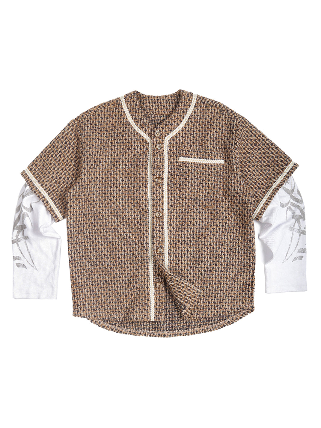 TREclub | Wool Twill Weave Mock Two Piece Long Sleeve - PSYLOS 1, TREclub | Wool Twill Weave Mock Two Piece Long Sleeve, Men's Wear, TREclub, PSYLOS 1