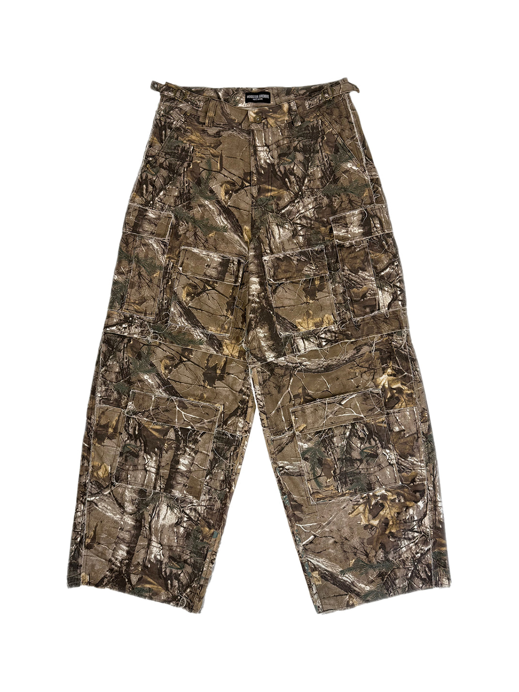 WoosterArchive | Forrest Camo 10 Pockets Patching Loose Fit Cargo Pants - PSYLOS 1, WoosterArchive | Forrest Camo 10 Pockets Patching Loose Fit Cargo Pants, Men's Wear, WoosterArchive, PSYLOS 1