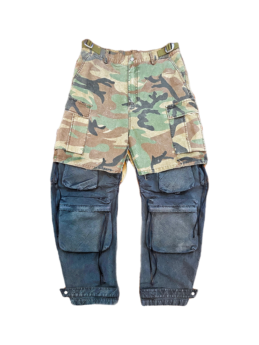 WoosterArchive | Two-Tone Cargo Camo Loose Fit Jeans - PSYLOS 1, WoosterArchive | Two-Tone Cargo Camo Loose Fit Jeans, Men's Wear, WoosterArchive, PSYLOS 1