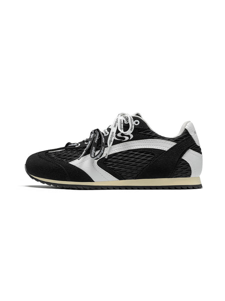 SENGUOGUO | The "Forrest Gump" Mesh Layered Laces Sneaker-Black - PSYLOS 1, SENGUOGUO | The "Forrest Gump" Mesh Layered Laces Sneaker-Black, Unisex Shoes, SENGUOGUO, PSYLOS 1