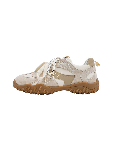 UNCLEWEN | Double Laced Suede Training Sneaker-Beige - PSYLOS 1, UNCLEWEN | Double Laced Suede Training Sneaker-Beige, Retro Trainers, UNCLEWEN, PSYLOS 1