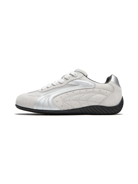 SENGUOGUO | "Apex" Retro Motor Sports Racing Trainer-Silver - PSYLOS 1, SENGUOGUO | "Apex" Retro Motor Sports Racing Trainer-Silver, Retro Trainers, SENGUOGUO, PSYLOS 1