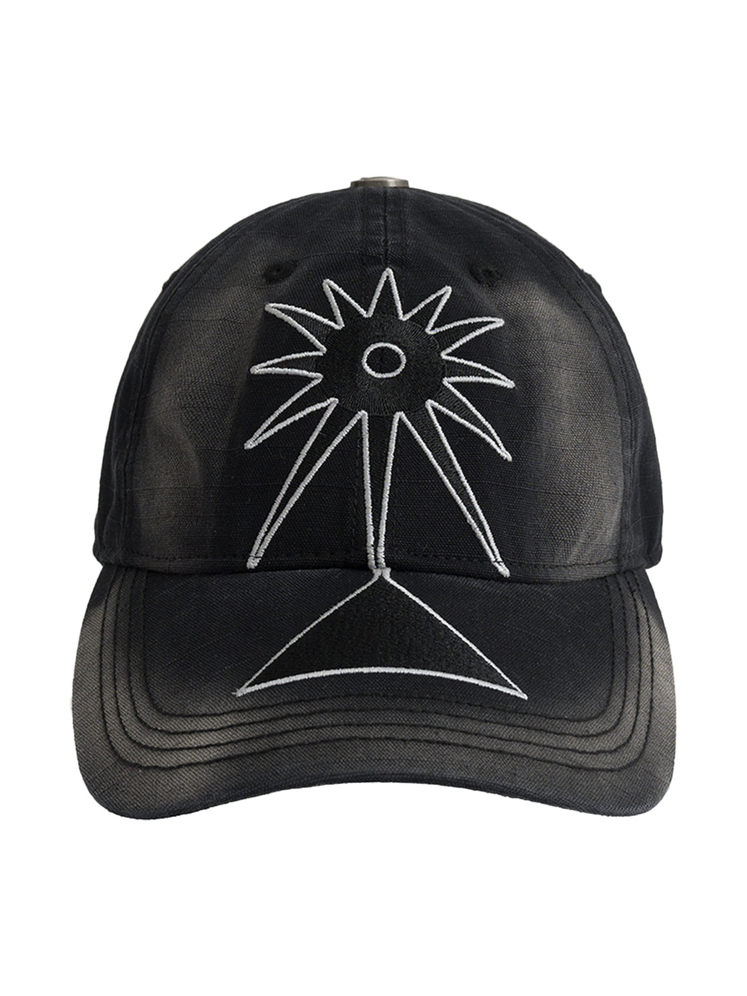 FLEAMARKET | Totem Heavy Washed Curve Brim Cap-Black - PSYLOS 1, FLEAMARKET | Totem Heavy Washed Curve Brim Cap-Black, Hats, FLEAMARKET, PSYLOS 1