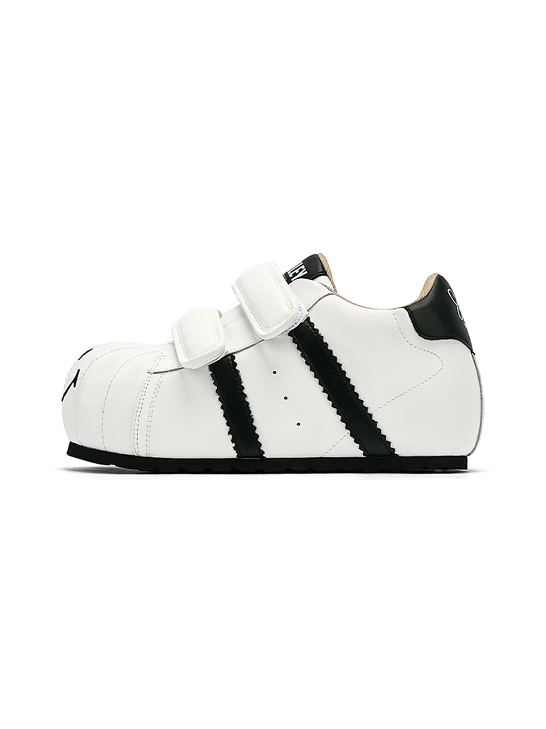 SMILEY | Shell Toe Chunky Velcro Shoes-Black&White - PSYLOS 1, SMILEY | Shell Toe Chunky Velcro Shoes-Black&White, Casual Sneakers, SMILEY, PSYLOS 1