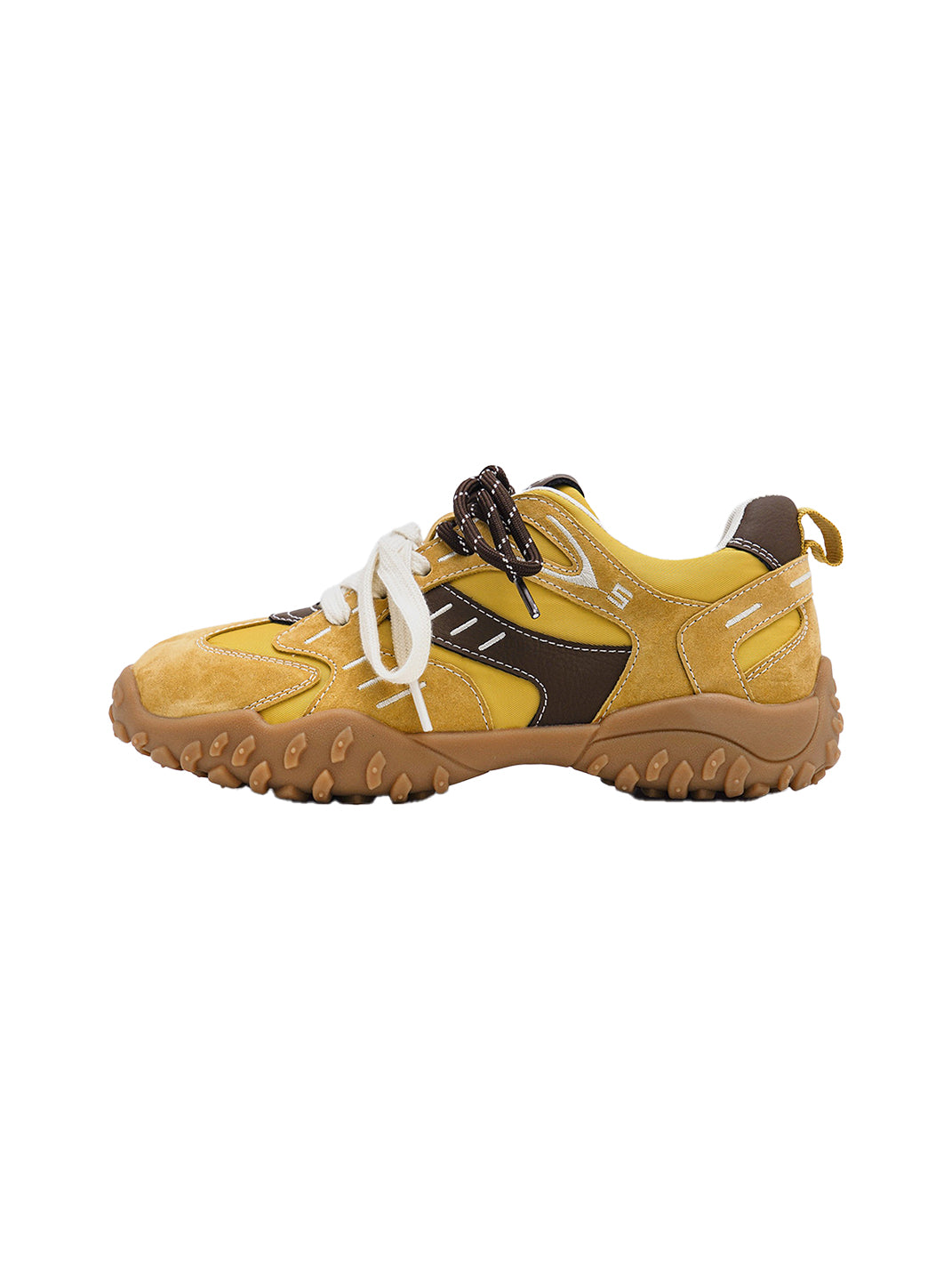 UNCLEWEN | Double Laced Suede Training Sneaker-Yellow - PSYLOS 1, UNCLEWEN | Double Laced Suede Training Sneaker-Yellow, Retro Trainers, UNCLEWEN, PSYLOS 1