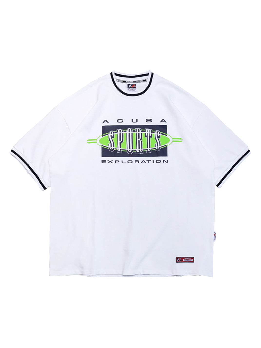 ACUSA | "SPORTS" Retro Graphic Oversized Cotton Tee - PSYLOS 1, ACUSA | "SPORTS" Retro Graphic Oversized Cotton Tee, Tops, ACUSA, PSYLOS 1