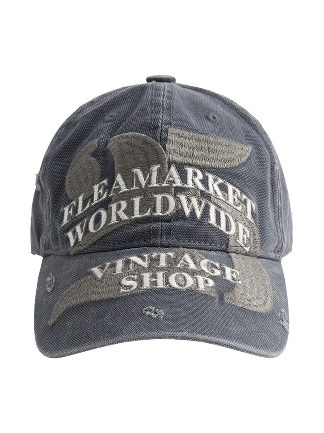 FLEAMARKET | "Worldwide" 25 Washed Curve Brim Baseball Cap - PSYLOS 1, FLEAMARKET | "Worldwide" 25 Washed Curve Brim Baseball Cap, Accessories, FLEAMARKET, PSYLOS 1