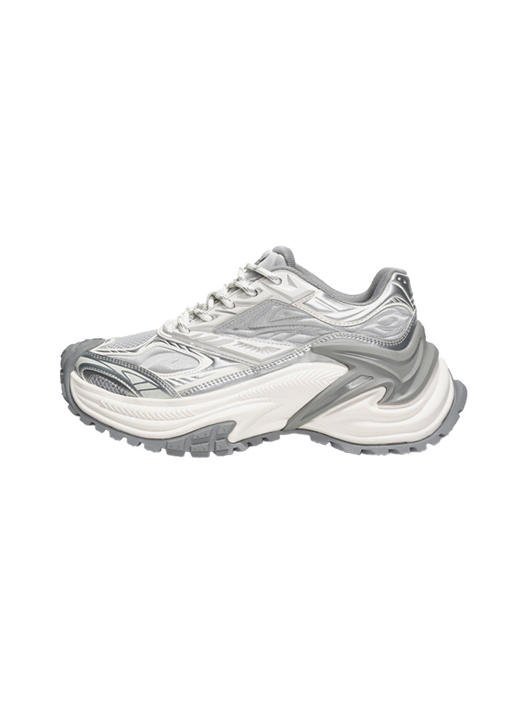 OGR | “Rattlesnake EX” Chunky Sneaker-Silver - PSYLOS 1, OGR | “Rattlesnake EX” Chunky Sneaker-Silver, Chunky Sneakers, OGR, PSYLOS 1