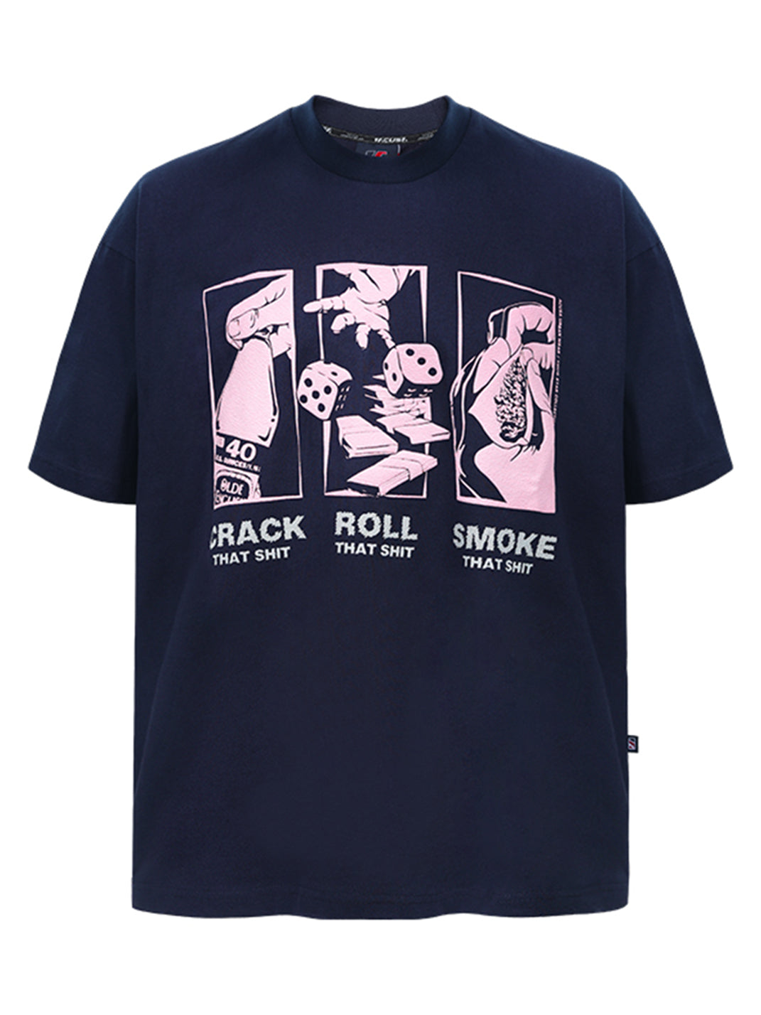 ACUSA | "HOOD LIFE" Oversized Cotton Tee - PSYLOS 1, ACUSA | "HOOD LIFE" Oversized Cotton Tee, Tops, ACUSA, PSYLOS 1