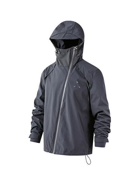 KREATE | Sun Block Asymmetrical Hooded Thick Wind Breaker - PSYLOS 1, KREATE | Sun Block Asymmetrical Hooded Thick Wind Breaker, Tops, KREATE, PSYLOS 1