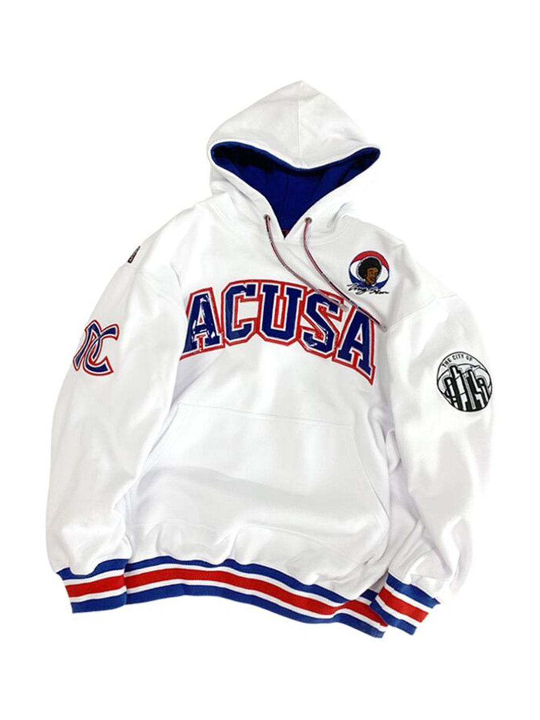 ACUSA | Oversized Retro Hoodie With Leather Logo - PSYLOS 1, ACUSA | Oversized Retro Hoodie With Leather Logo, Tops, ACUSA, PSYLOS 1