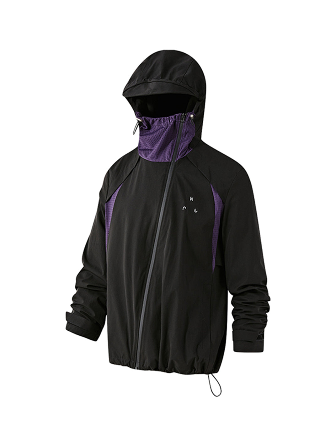 KREATE | Sun Block Asymmetrical Hooded Thick Wind Breaker - PSYLOS 1, KREATE | Sun Block Asymmetrical Hooded Thick Wind Breaker, Tops, KREATE, PSYLOS 1