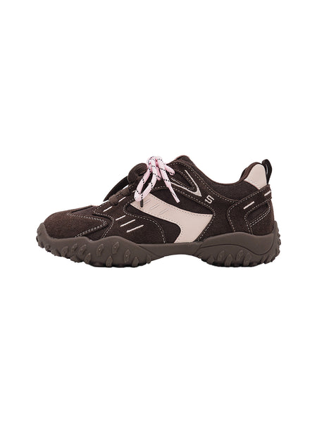 UNCLEWEN | Double Laced Suede Training Sneaker-Coffee - PSYLOS 1, UNCLEWEN | Double Laced Suede Training Sneaker-Coffee, Retro Trainers, UNCLEWEN, PSYLOS 1
