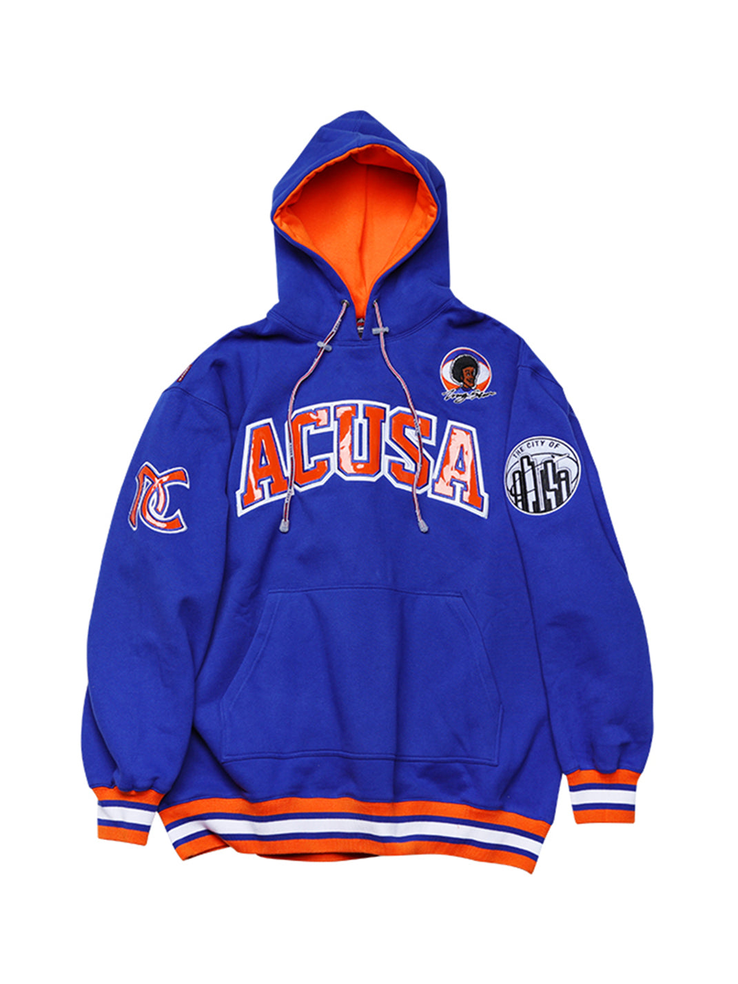 ACUSA | Oversized Retro Hoodie With Leather Logo - PSYLOS 1, ACUSA | Oversized Retro Hoodie With Leather Logo, Tops, ACUSA, PSYLOS 1