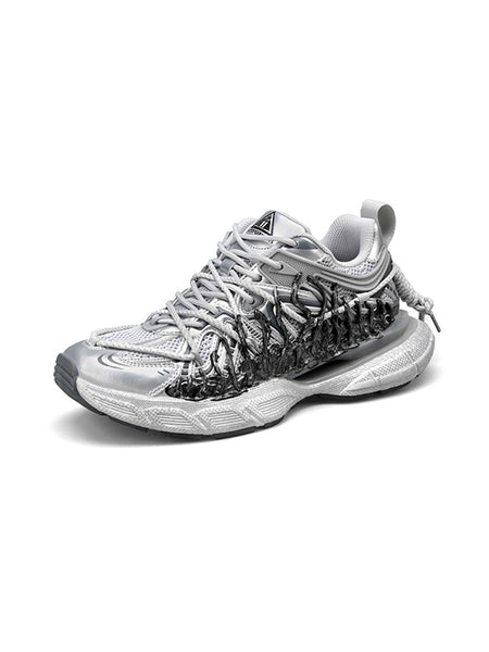 MASON GARMENTS | “Dazzle" Double Laced Chunky Fashion Sneaker-Dragon Skeleton - PSYLOS 1, MASON GARMENTS | “Dazzle" Double Laced Chunky Fashion Sneaker-Dragon Skeleton, Unisex Shoes, MASON GARMENTS, PSYLOS 1